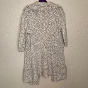 Leuk! by Cleo Cream Knitted Cardigan Size Medium thumbnail 3