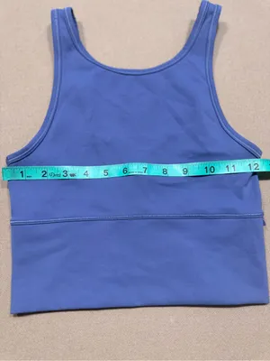 Lululemon Blue Power Pivot Tank Everlux fabric thumbnail 5
