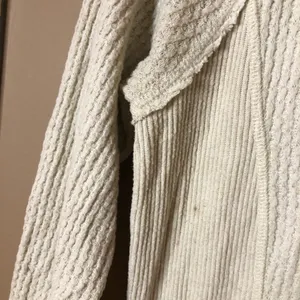 Anthropologie Eri +‎ Ali Waffle Thermal Sweater Cream Ivory Size Small thumbnail 8