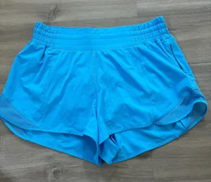 Lululemon Hotty Hot High-Rise Lined Short 2.5" Kayak Blue Light Women Size 8 thumbnail 1