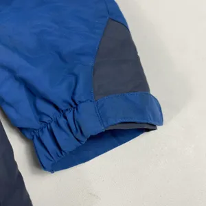 L.L. Bean Jacket Womens M Blue Nylon Winter Hooded Insulated Quilted Zip‎ Logo thumbnail 3