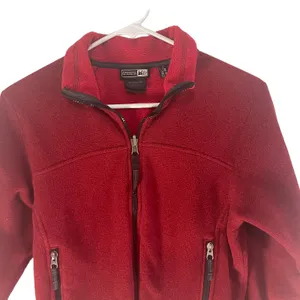 REI Thermal Pro Women's Size XS‎ Red Fleece Zip Up Outdoors Sweater Jacket thumbnail 2