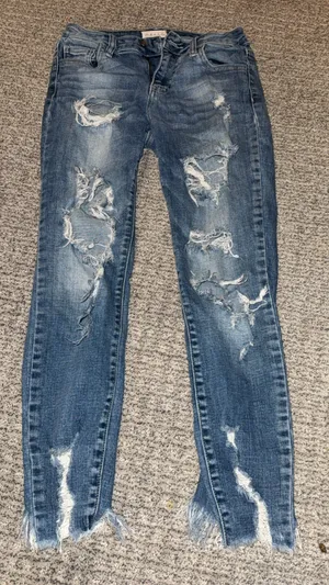 Cello Jeans Skinny Ripped Jeans thumbnail 1