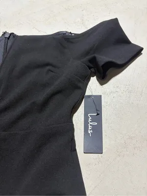 Lulus NWT Off-the-Shoulder Black mini Dress medium thumbnail 5