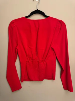 Long Sleeve Twist Front Blouse thumbnail 3