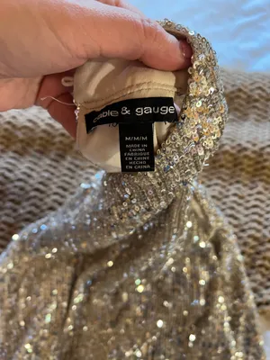 Cable & Gauge Sequin Top thumbnail 3