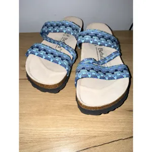 Birkenstocks Betula Women's Size 38 Blue Aztec Strap Comfort Casual Sandals NWT‎ thumbnail 4