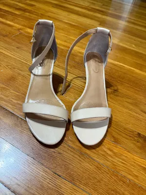 Corso Como kitten heel sandal with ankle strap in nude leather thumbnail 2