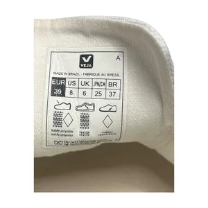 VEJA Campo Canvas Sneakers Shoes Womens 8 White Pink Lace Up Tennis Preppy thumbnail 3