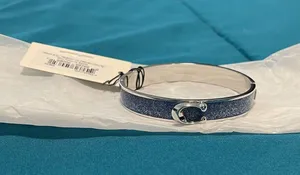 Coach signature logo hinged bangle bracelet NWT thumbnail 1