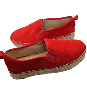 Sam Edelman Carrin Red Suede Espadrille Slip On Platform Sneakers Womens‎ 7M 37 thumbnail 8