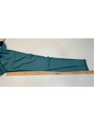 Fabletics Women’s M Waffle Leggings Teal Blue NWT b1 thumbnail 3