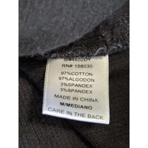 Lone Tree Black Corduroy Bib Mini Dress Size Medium Button Front Adj‎ Straps thumbnail 7