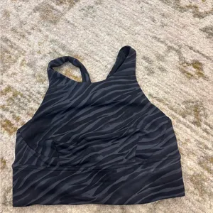 Lululemon Black Zebra Print Sports Bra/tank thumbnail 1