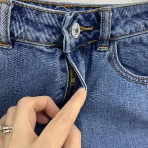 John Galt Brandy Melville Sz 26 Shorts High Rise Cuffed Denim Blue‎ Jean Women’s thumbnail 6