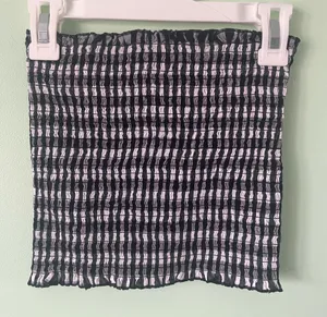 Brandy Melville John Galt Cleo Gingham Smocked Tube Tank Top thumbnail 1