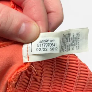 OFFLINE by Aerie Women M Athletic Shorts Polyester Stretch Orange thumbnail 3
