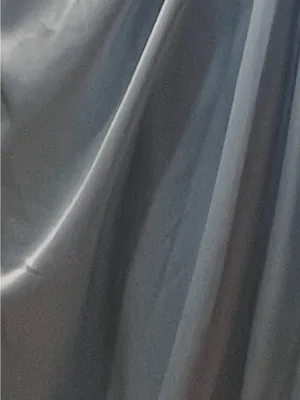 #225 Pale blue satin gown V-Neck Pleated Side Slit A-line Dress-XL/Size 14/16 thumbnail 9