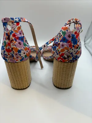 Kelly & Katie Floral Multi-Color Wedge Sandals thumbnail 2