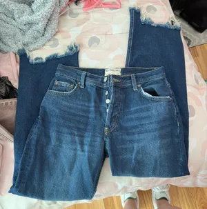 Free People Maggie Mid-Rise Straight Jeans thumbnail 3
