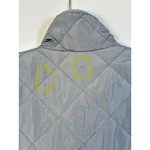Market & Spruce‎ Grey Quilted Zip Up Vest Mock Neck WECSH004 Womens XL thumbnail 7