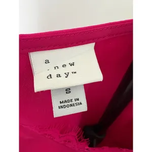 A New Day Magenta Pink Satin Lace Trim Cami Camisole Tank Top Small thumbnail 4