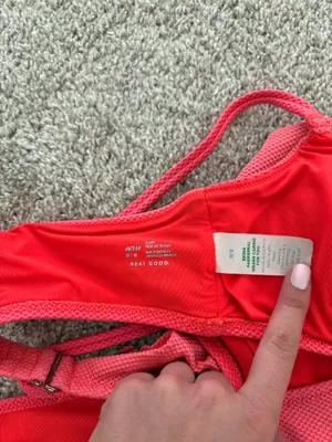 Aerie Coral Pink Bikini Set Medium thumbnail 3
