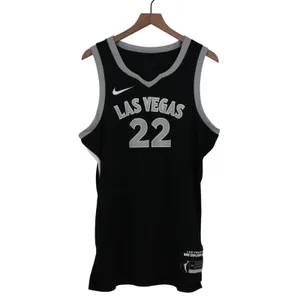 Nike Las Vegas Aces A'ja Wilson 22 Explorer Edition WNBA Jersey Black L thumbnail 2