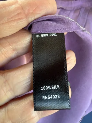Womens Banana Republic Sleeveless Purple Ruffle Blouse Top Sz M Medium 100% Silk thumbnail 9