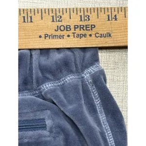 Fuda Velour Tracksuit Set Womens Small Blue‎ 2 Piece Zip Jacket Pants Lounge thumbnail 4