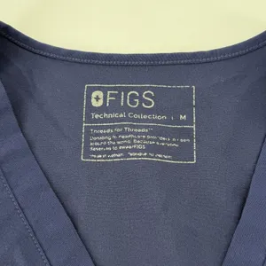 Figs Casma Three-Pocket Scrub Top Navy Blue Women M FW1100 V-Neck Short Sleeve‎ thumbnail 4