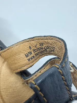 Born Black Leather Comfort Slide On Thong Sandals Women's Size 8 thumbnail 10