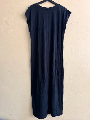 Universal Thread Black Maxi Dress V-Neck thumbnail 2