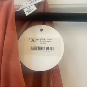 She + Sky Midi Dress in Copper Size Medium NWT‎ thumbnail 4
