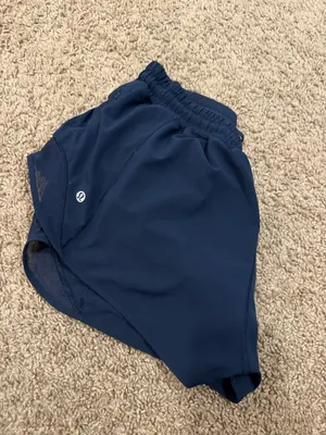 Navy Blue Lululemon Shorts Hotty Hot 2.5" Low-Rise thumbnail 3