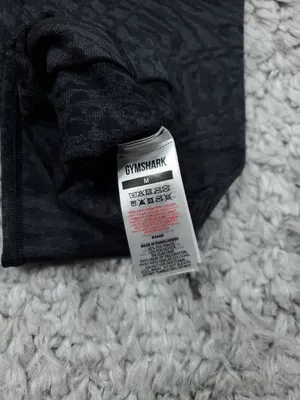 Gymshark Adapt Animal Seamless Leggings Wild Black Women's Size Medium thumbnail 4