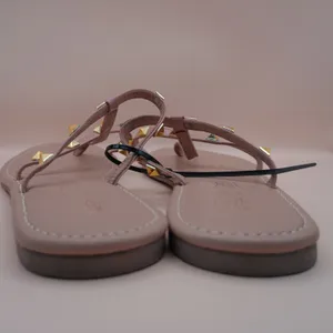 Tre Mode Moda Italiano Pink Studded Gladiator Thong Sandals 38 Patent Leather‎ thumbnail 4