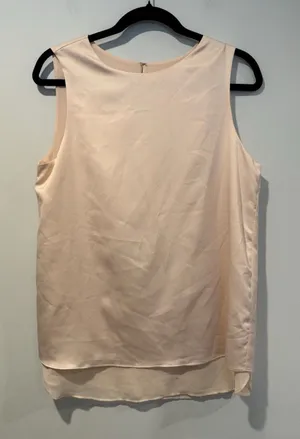 Cooper&Ella Tunic Top Medium Blush Work Career Office Minimalist Travel Business thumbnail 1