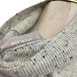 Everlane The Cashmere Square Turtleneck Sweater Speckled‎ Gray Size XS thumbnail 8
