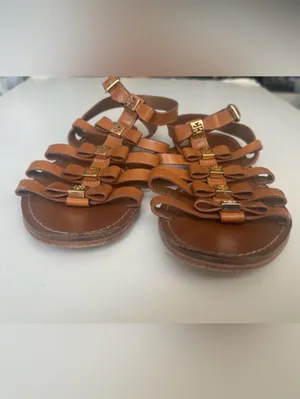 Tory Burch Kira Sandals Womens Size 7 M Leather Buckle Strappy Shoes thumbnail 5