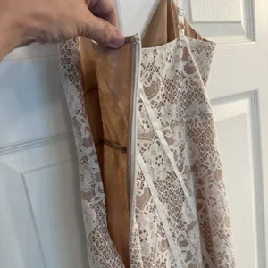 For Love & Lemons XS Cheyenne Lace Mini Dress Ivory Coquette Fairy‎ Schoolgirl thumbnail 14