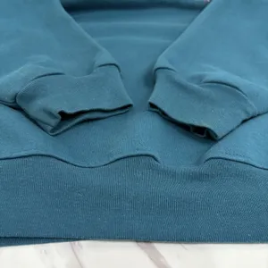 Vintage Teal Blue Double Collared Pullover Sweatshirt Winter Tree‎ Design thumbnail 4