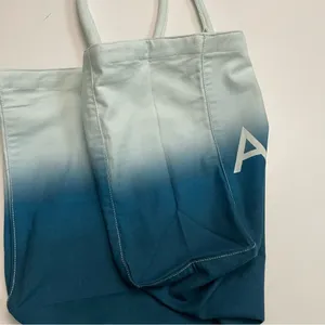 Athleta Tote Bag Lightweight Beach Travel Gym Ombré Blue thumbnail 9