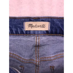Madewell‎ The Momjean Women 26 Blue Excellent High Rise Tapered Leg Denim Jeans thumbnail 2