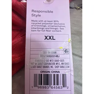Women's Midi Spaghetti Strap Lace-Up Back Dress Red Wild Fable XXL NWT thumbnail 3