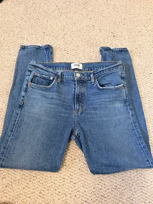 AGOLDE Tony Slim Straight‎ Jeans 29 High Rise Medium Wash Crop Denim thumbnail 3