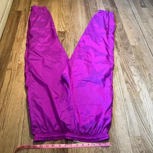 Vintage Nike Purple Nylon Windbreaker Track Pants Mesh‎ Lined Ankle Zip Small thumbnail 6