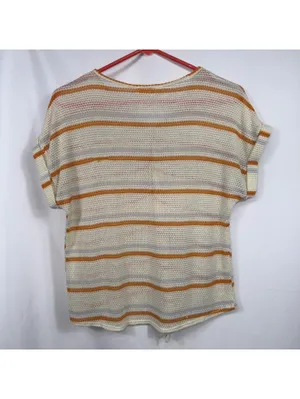 #LoveWins Medium Striped Knit Tie Front Top thumbnail 6