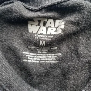 Star Wars Dark Heather Gray Medium Sweatshirt Crewneck Long Sleeve Pullover For thumbnail 3