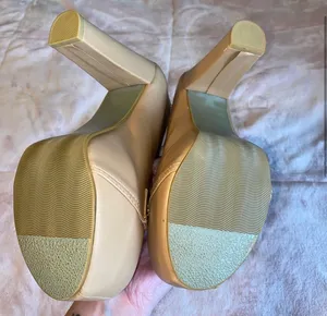Light Pink High Heel Boot Heels Size 7.5 thumbnail 4